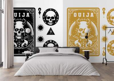 celestial detailed ouija card Wall mural