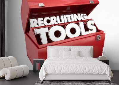 Recruiting Tools Resources Find Workers Employees Job Toolbox Wall mural