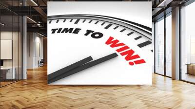 Time to Win - Clock Wall mural