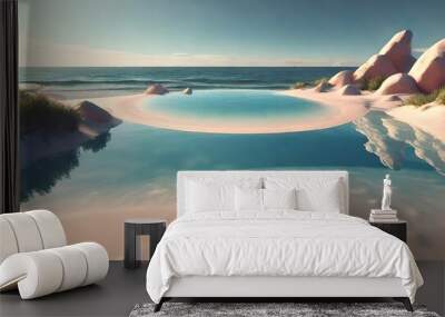 beach in summer Wall mural