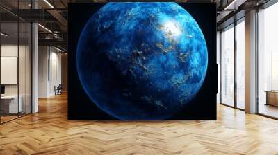 Planet Neptune: Stunning View from Space Showing its Blue Beauty Wall mural