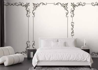 Set of decorative frames Wall mural