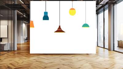 a set of electric lamps Wall mural