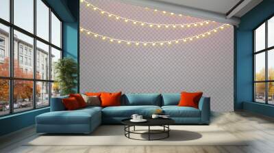 Glowing lights, garland decoration led neon lamp Wall mural