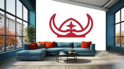 symbol simple avatar logo for computer gamers b2 Wall mural