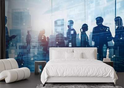 deal business technology concept Wall mural