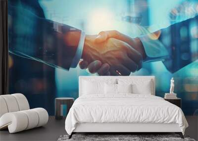 deal business technology concept Wall mural