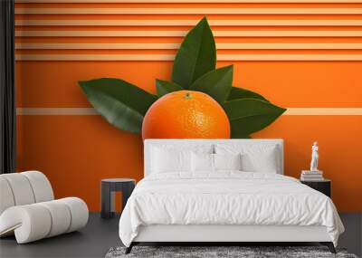 orange fruit background vector Wall mural