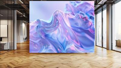 purple water wave background Wall mural