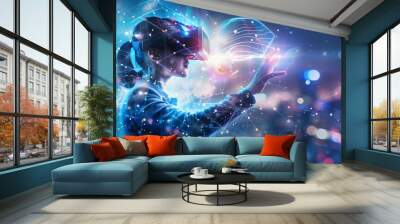 VR tecnology Wall mural