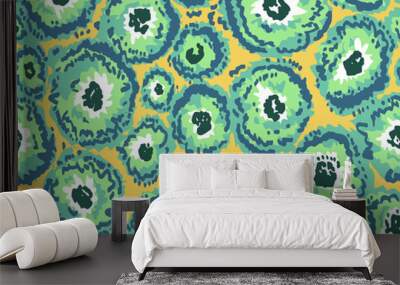 modern flowers seamless pattern. Vector graphic for printing and decoration Wall mural