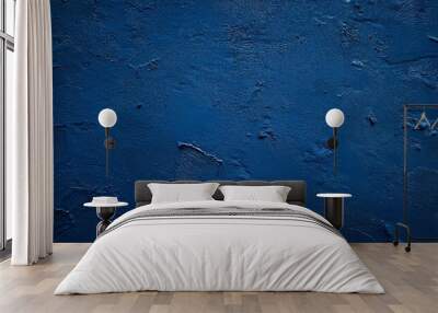 dark blue stucco texture background Wall mural