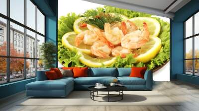 shrimps with lemon Wall mural