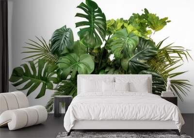 tropical leaves foliage plant jungle bush floral Wall mural