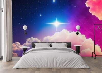 sky and clouds Wall mural