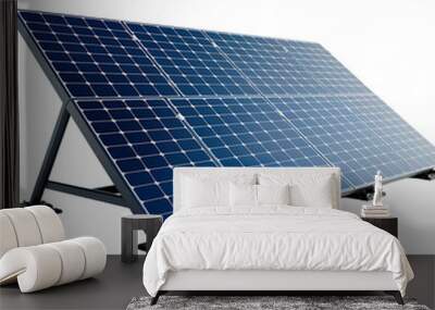 solar panels on isolated transparent background Wall mural