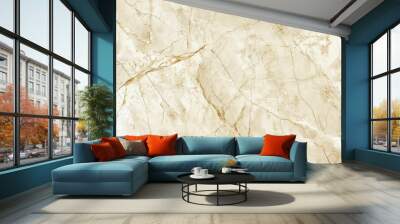 Marble wall with faint scratches and marks adding character. Luxurious decor concept Wall mural