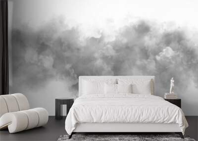  realistic white cloud element Wall mural