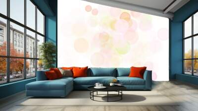 Abstract shining bokeh isolated on transparent background Wall mural