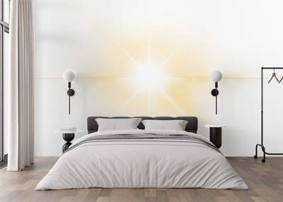 bright sunshine with flare effect Wall mural