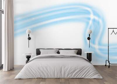 glowing blue neon line effect Wall mural