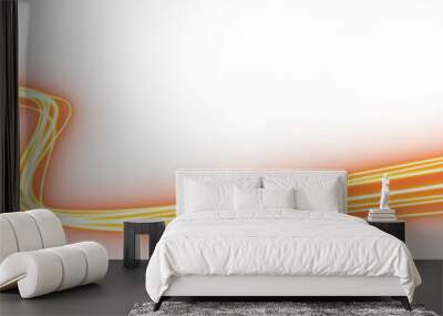 transparent yellow neon speed line Wall mural