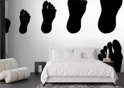 footprint Wall mural