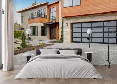 Contemporary style home in Bellevue Wall mural