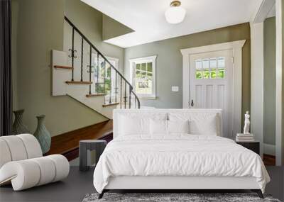 Entrance hallway with staircase Wall mural