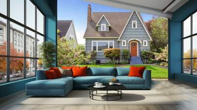 House exterior with curb appeal Wall mural