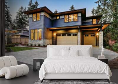 Luxurious new construction home in Bellevue, WA Wall mural