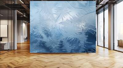 a close up of ice Wall mural