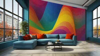 Abstract Background in bright Colors Wall mural