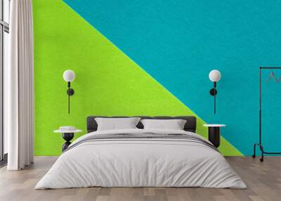 abstract blue and green paper background, texture Wall mural