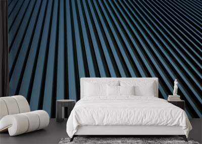 Abstract blue metal background Wall mural