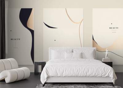 Abstract trendy universal artistic background templates. Modern minimalist style. Wall mural