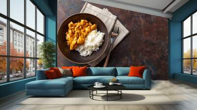 Curried Coconut Chicken with rise Wall mural