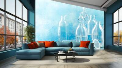 Group of glass bottles Wall mural