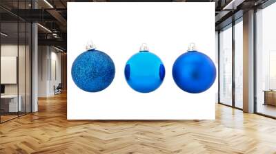 Christmas toy for the Christmas tree and new year, beautiful ball isolated on the white background. Wall mural