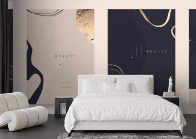 Elegant abstract trendy universal background templates. Minimalist aesthetic. Wall mural