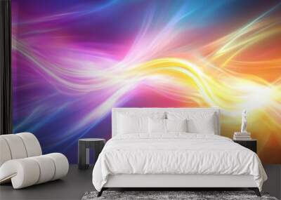 Flowing colorful gradient twirl magic composition background  Wall mural