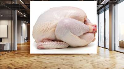 Fresh raw chicken isolated on white. Wall mural