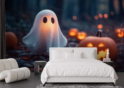 Halloween ghost Wall mural