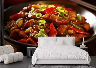 Kung Pao Chicken is a famous dish in sichuan, China. Wall mural