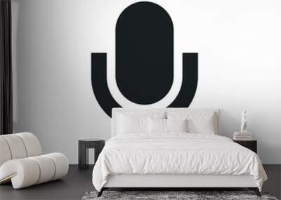 microphone vector icon Wall mural