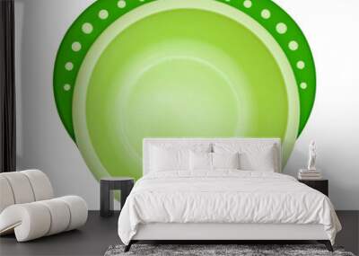 Baby plate isolated on white background Wall mural