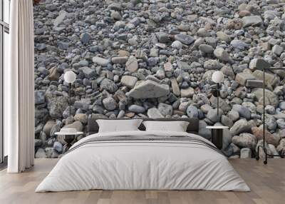 sea stones on the shore Wall mural