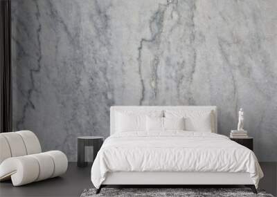 smooth stone surface with a crack, grey marble close-up for background Wall mural