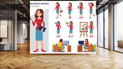 Business woman Wall mural