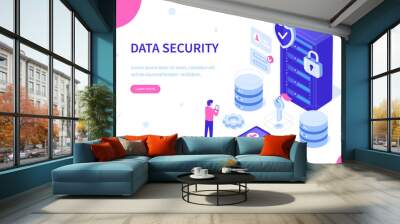 data storage Wall mural